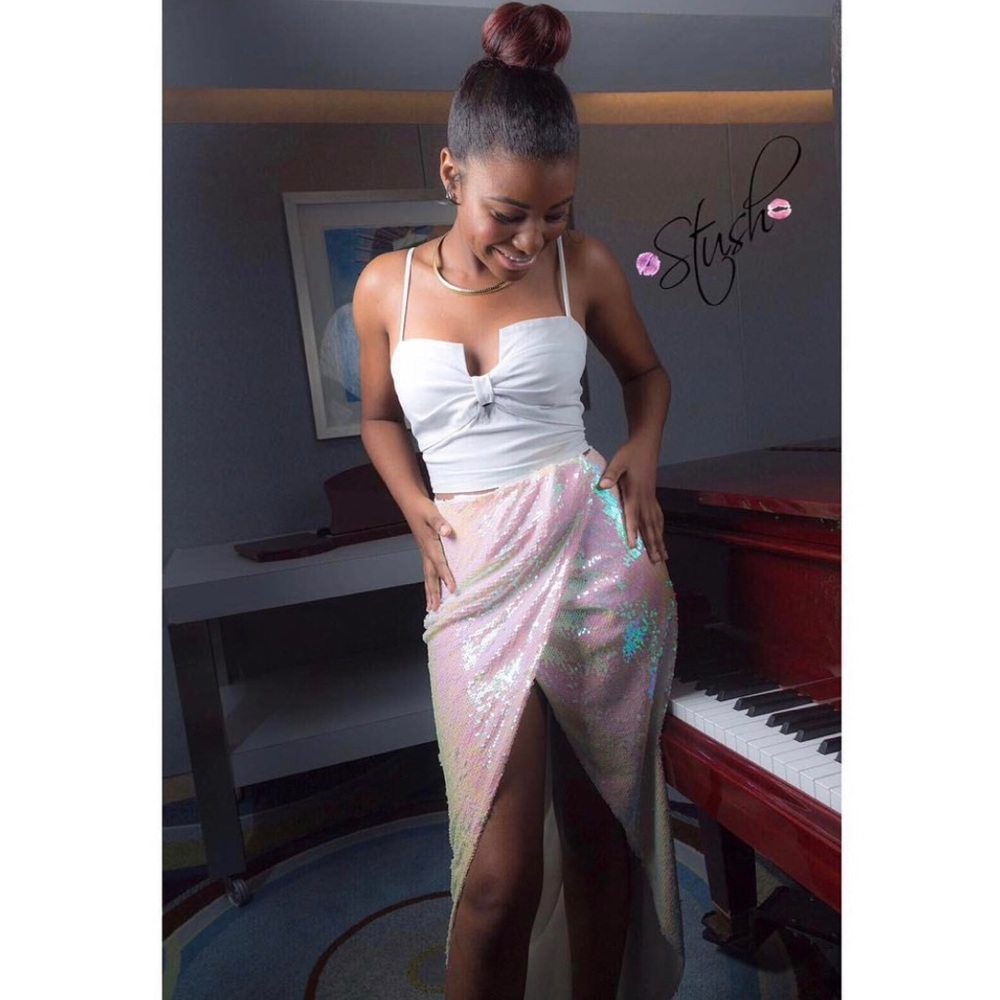 Sequin Maxi Skirt